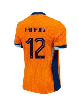 Niederlande Jeremie Frimpong #12 Heimtrikot EM 2024 Kurzarm